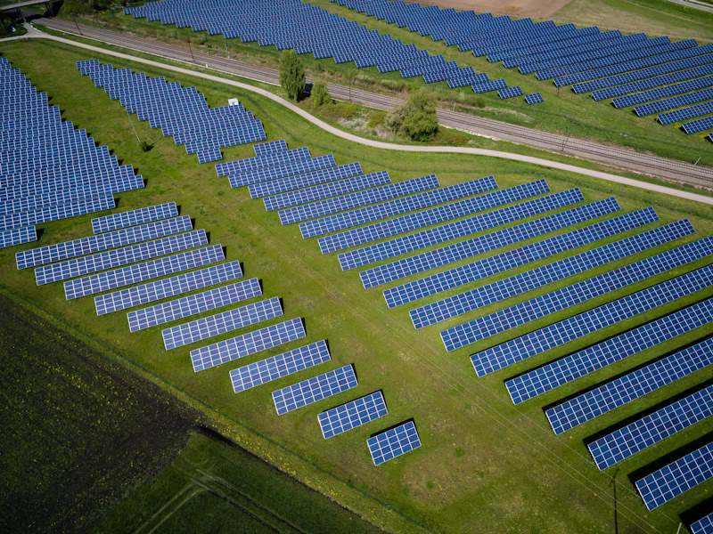Solar panel array providing sustainable power to remote network sites